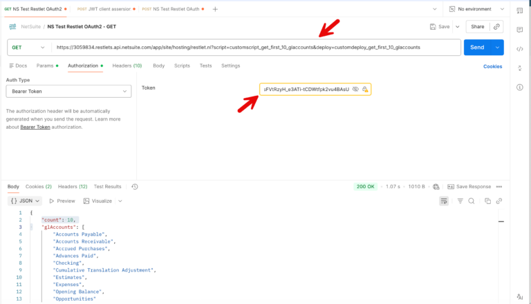 postman call restlet